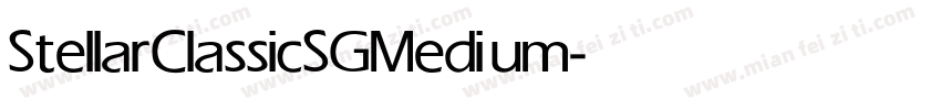 StellarClassicSG Medium字体转换